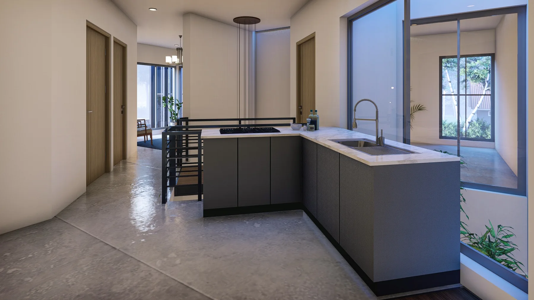 Kitchen landing